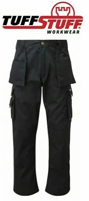 £22.99 • Buy Men's Quality Tuff-Stuff Workwear Kneepad Work Trousers/Combat Holster Pockets 