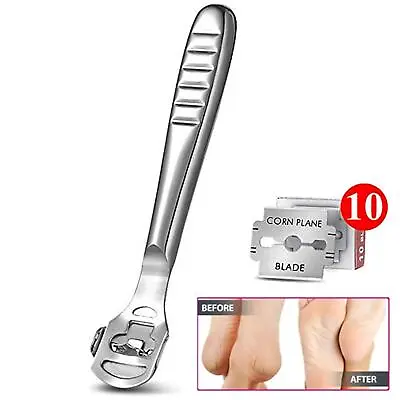 £4.99 • Buy Callus Remover Shaver Corn Cutter Pedicure Dead Hard Skin Foot Tool 10 Blades 
