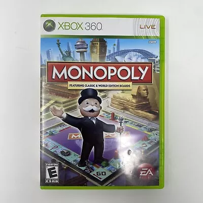 Monopoly Microsoft Xbox 360 2008 Video Game Complete With Manual • $7.69