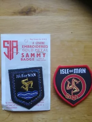 Isle Of Man Cloth Badge X 2 Vintage Style  • £10
