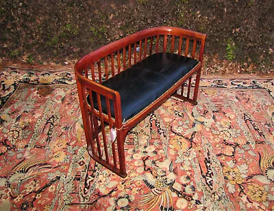 ANTIQUE  Mission  JOSEF HOFFMANN Settee Stickley Era W5278       FREE SHIPPING • $2777