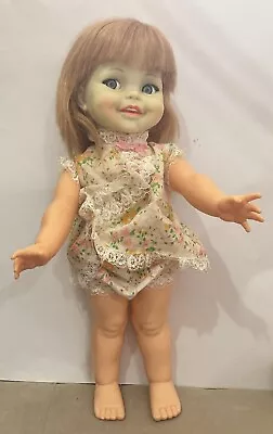 Vintage 1967 Ideal Giggles Doll Eyes Move  -  Needs TLC • $60