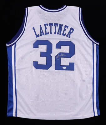 Christian Laettner Signed Duke Blue Devils Jersey (JSA COA) 3rd Overall Pk 1992 • $127.96