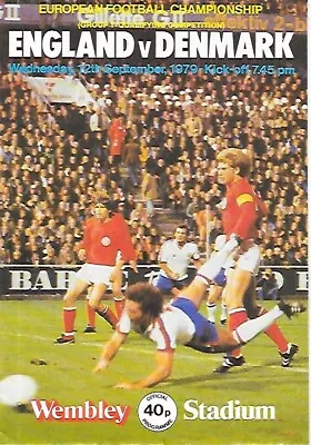 £0.99 • Buy England V Denmark European Championship Qualifier 12th Sept 1979