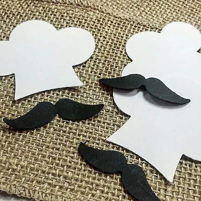 Mustache And Chef's Hat Confetti 100CT- Italian Party Pizza Party Birthday... • $4.25