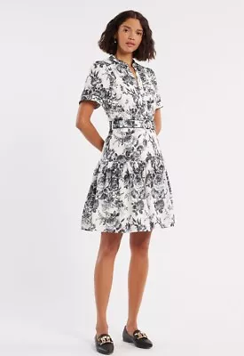 BNWT - Review Australia - Sierra Shirtdress -  Ivory/Black - RRP$279.95 • $126.99