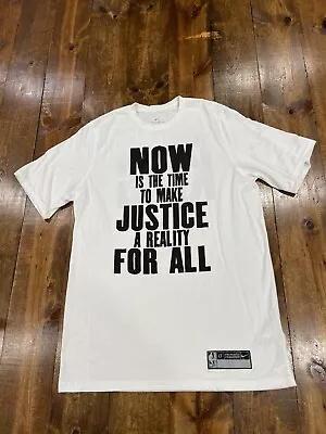 Nike Honor Martin Luther King JR Shirt LT White NBA Black History Month Warmup • $24.99