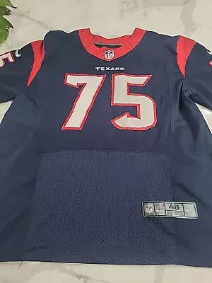 Houston Texans #75 Vince Wilfork Sewn Jersey Size Adult 48 Large • $45