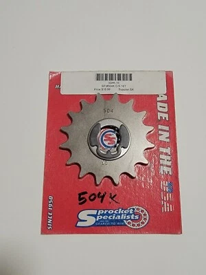 $15 • Buy 16t C/s Sprocket Specialists 504k-16 Kawasaki Klr-250 Ex-500 Zx-500 Klr-600...