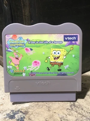 $8.99 • Buy Vtech V. Smile Game - Spongebob - A Day In The Life Of A Sponge Grey Case