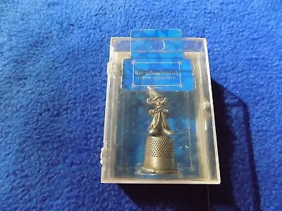 Disney World Mickey Mouse As The Sorcerers Apprentice Pewter Thimble NIB • $17.95