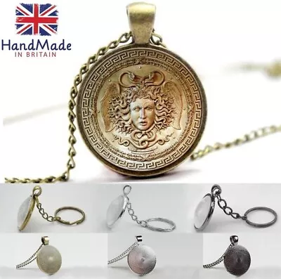 £7.99 • Buy Medusa Gorgon Head Greek Mythology - Photo Glass Dome Necklace, Pendant, Keyring