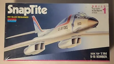 Monogram Snap Tite Desk Top B-1b Bomber 1:144 New & Sealed • $45