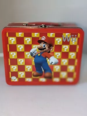 Super Mario Question Mark Block Metal Lunchbox Nintendo Wii Promo Accessory Case • $19.99