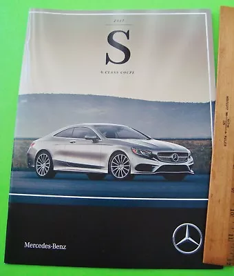 2017 Mercedes Benz S-CLASS COUPE HUGE 28-pg DLX BROCHURE S550 AMG S 63 & 65 V12 • $4.85