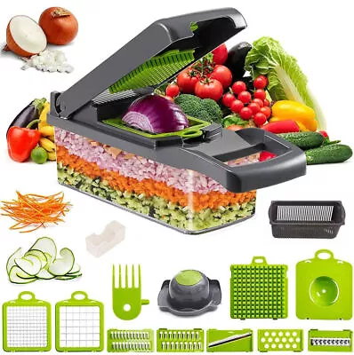 Multifunctional Vegetable Fruit Manual Chopper Cutter Food Veggie Dicer Slicer • $17.79