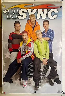 Rolled Vtg 1999 Nsync Stars Justin Timberlake 22x34 Poster Boy Band Funky 7548 • $11.99