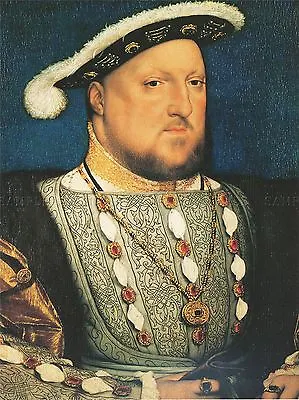 £14.49 • Buy Painting Antique Holbein Junior King Henry Tudor Viii England Art Print Lah507a