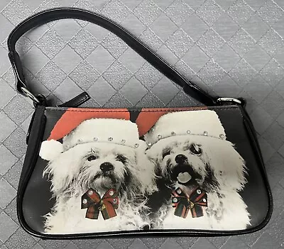 LIFE Magazine Christmas Holiday Maltese Looking Dogs Handbag Purse • $18.99