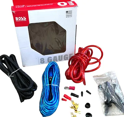 8 Gauge Boss Amp Wiring Install Kit Amplifier Power Sub Subwoofer Parts • $9.90