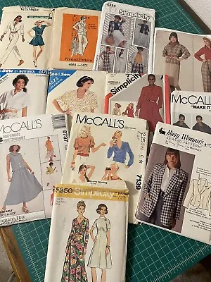 Lot Of 12 Vintage UNCUT Patterns Vogue Butterick McCalls Simplicity • $19.99