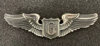 USAAF Sterling Silver Glider Pilot Wings Pin • $29.99