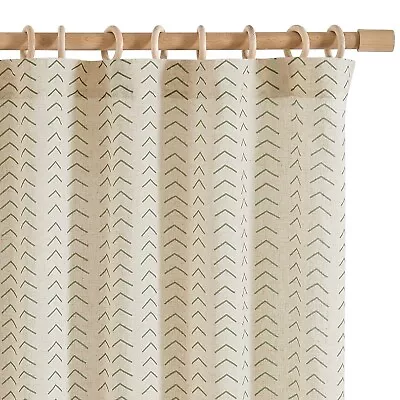Jinchan Printed Linen Curtains 96 Inches Long 2 Panels Boho Curtains For Liv... • $86.79