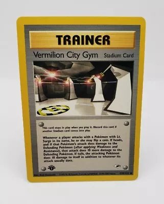 $3.99 • Buy Pokemon Vermilion City Gym 120/132 1st Edition Trainer Gym Heroes Lp