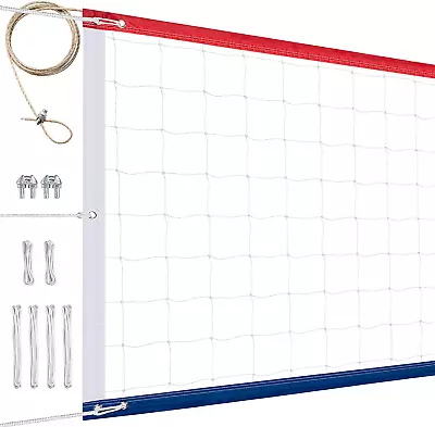 Professional Volleyball Net Outdoor Heavy Duty Upgraded Weather Resistance Len • $87.49