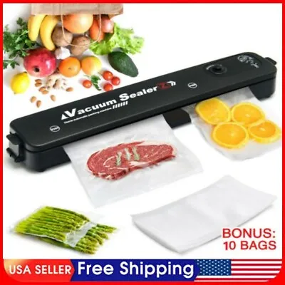 $20.90 • Buy Electric Food Vacuum Sealer Machine With 10 Packing Storage Sealing Pouch Bags