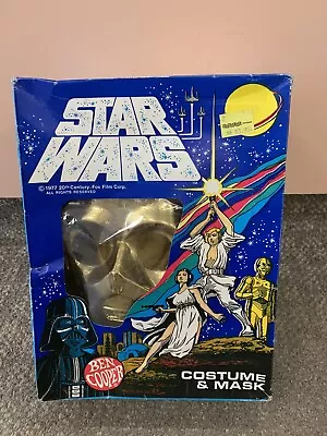 * Vintage Ben Cooper Star Wars C-3po Costume And Mask Medium 8-10 *st • $79.99