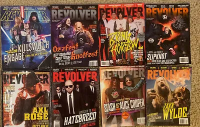 Revolver Magazine Lot Of 8 Issues. Hatebreed GNR Slipknot Ozzy Zach Wylde • $19.99