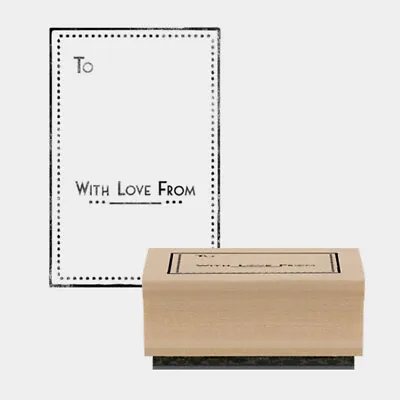 East Of India Rubber Stamp To.. With Love From Card Craft Scrapbooking Stamping  • £3.99