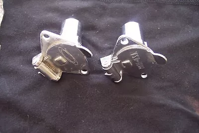 2 Pack  4-Way Round Trailer Connector 4-Pin Metal Socket • $19