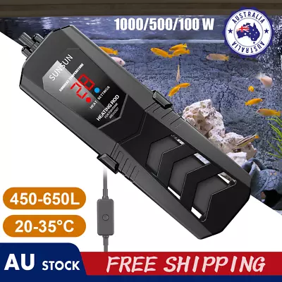  SUNSUN PTC Aquarium Submersible  Heater Fish Tank Auto Thermostat 100W-1000W AU • $69.39