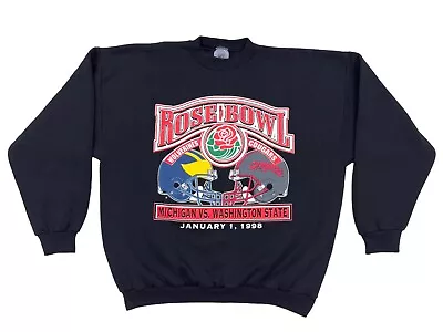 Vintage 1998 Rose Bowl Logo 7 Crewneck Sweatshirt Wolverines Vs Cougars Size XL • $99.99