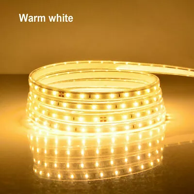 2835 LED Strip Rope Light 240V 220V Flexible Tape Rope Lamp Waterproof 120LEDs/m • $11.54