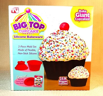Oversized Cupcakes Cake Mold Big Top Cupcake Silicone Bakeware As Seen On TV  • $9