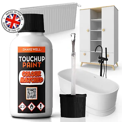 White Enamel Touch Up Paint 30ml For Bath Fridge Sink Washing Machine Cooker New • £5.90