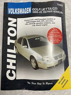 1999-2005 VW Golf GTI Jetta Chilton Repair Service Workshop Manual Book 7187 • $29.99