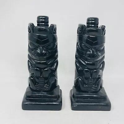 North American Indian Bookends Totem Sculpture Thorn Arts Pylades Island Canada • $80.24
