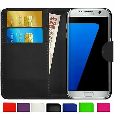 Wallet Case Cover For Samsung GalaxyS3 S4 S5/Mini S6 S7/Edge S8 S9 S10 S20/Plus • £3.19