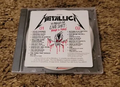 METALLICA 15 Pieces Of Live Shit: Binge & Purge 1993 US PROMO 2xCD JEWEL CASE !! • $90