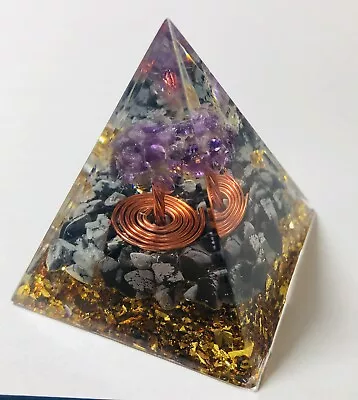 Tree Of Life Orgone Pyramid Energy Chakra Reiki Meditation Orgonite • $9.99