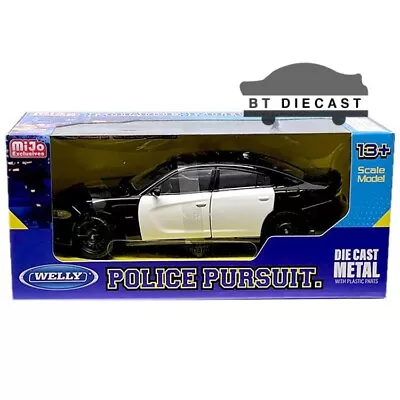Welly 2016 Dodge Charger R/t Police Pursuit Car 1/24 Black White 24079 P Wbkwh • $15.90