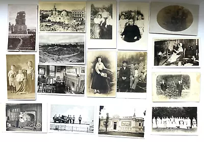 Vintage Antique Black & White Photo Postcard Lot Of 16 Victorian People • $14.50