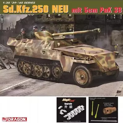 DRAGON 6884 1/35 Scale Sd.Kfz.250 NEU Mit 5cm PaK 38 Model Kit • £51