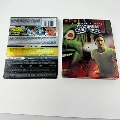 Maximum Overdrive SteelBook (Blu-Ray) NO DIGITAL Stephen King • $34.97