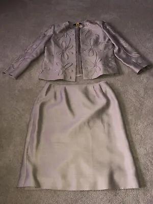 Kasper Mother Grandmother Of The Bride Groom Skirt Jacket Suit Set Size 12 • $35