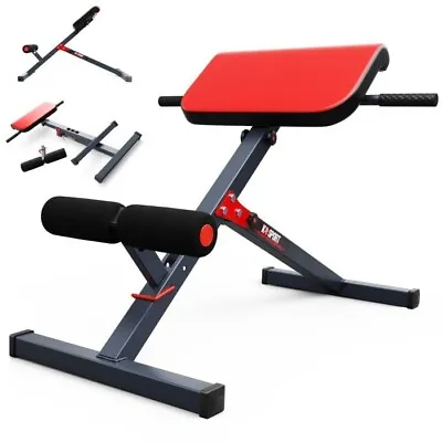£50 • Buy Adjustable Core Trainer Hyperextension Gym Bench Roman Chair Reverse Extension